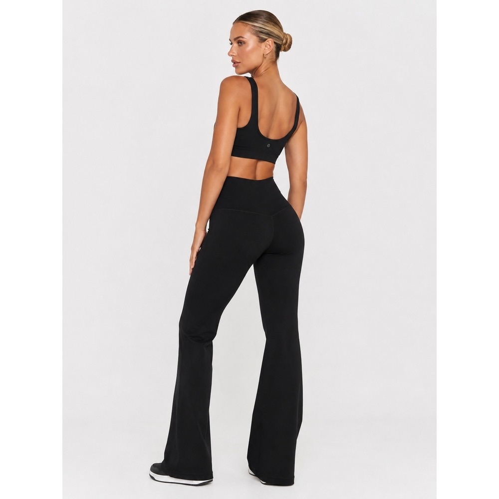 OFFLINE by Aerie Real Me Flare High Rise Crossover Leggings Black S